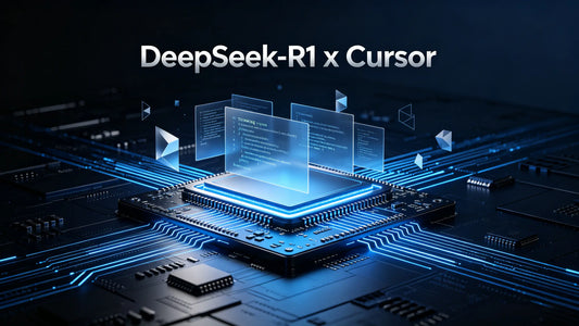 DeepSeek-R1 native Chain-of-Thought (CoT) reasoning chain visualized in Cursor sidebar. Transparent 'Thinking' process engineered for complex architectural code debugging.