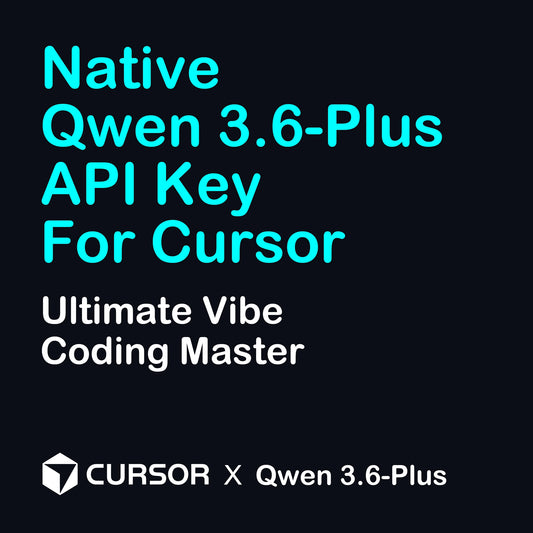 Native Qwen 3.6-Plus Cursor API key. Ultimate Vibe Coding Master with direct code execution logic and intuitive programming flow for 2026 developers.