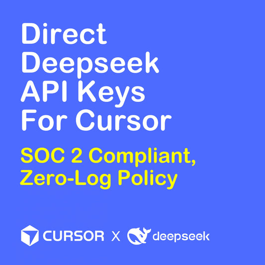 Enterprise-grade privacy for DeepSeek API keys in Cursor. Featuring a strict zero-log policy and AES-256 encryption to protect your source code and intellectual property.